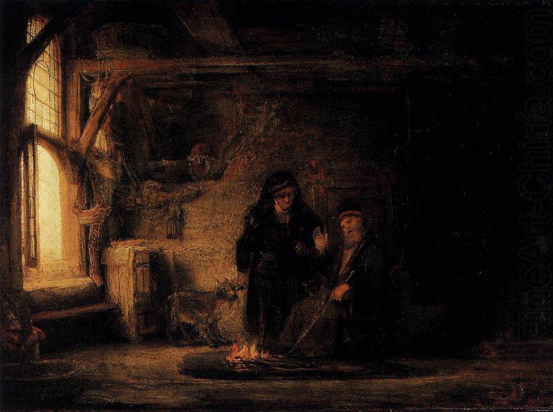 REMBRANDT Harmenszoon van Rijn Tobit's Wife with the Goat oil painting picture